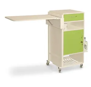 Metal bedside table with folding table TP-1c